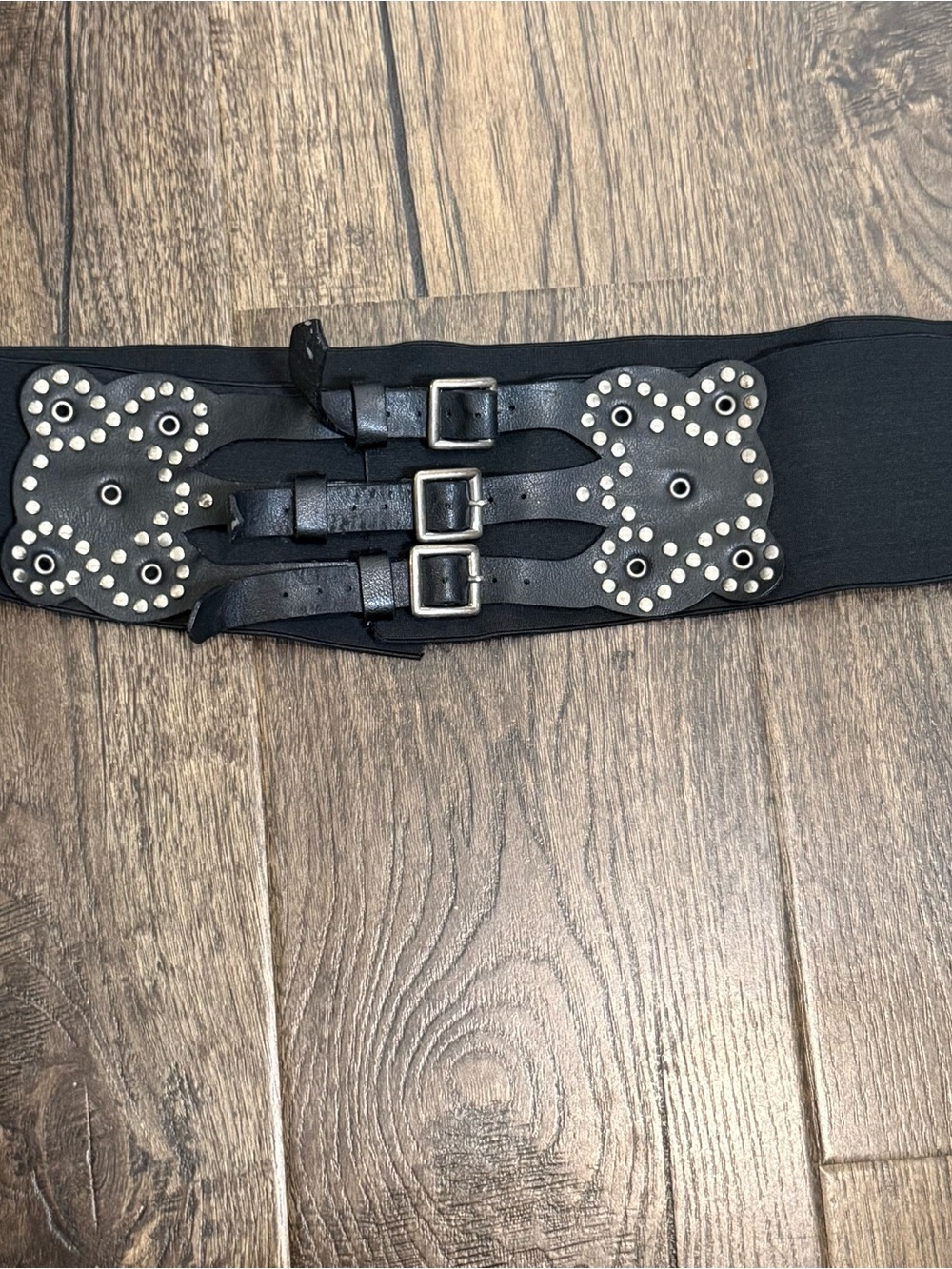 Torrid Black Stretch Waist Belt 3/4